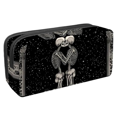 KengjuTesu Astronauten Weltraum-Quallen-Federmäppchen, wasserdichtes Federmäppchen mit Reißverschluss, Bürobedarf, Schreibwaren-Organizer für Studenten, Teenager und Erwachsene, Mehrfarbig 4., Taille von KengjuTesu