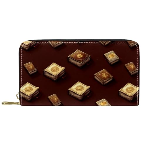 KengjuTesu Damen-Geldbörse mit Reißverschluss und Handy-Clutch, Eulengrün, Reise-Geldbörse, Leder, Clutch, Kartenhalter, Organizer, Handgelenke, Geldbörsen, Mehrfarbig 5, Einheitsgröße von KengjuTesu