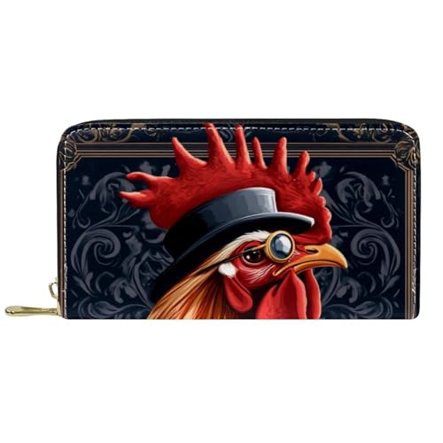 KengjuTesu Damen-Geldbörse mit Reißverschluss und Handy-Clutch, Federspatz, Reise-Geldbörse, Leder, Clutch, Kartenhalter, Organizer, Handgelenke, Mehrfarbig 10, Einheitsgröße von KengjuTesu