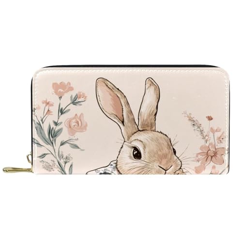 KengjuTesu Damen-Geldbörse mit Reißverschluss und Handy-Clutch, Federspatz, Reise-Geldbörse, Leder, Clutch, Kartenhalter, Organizer, Handgelenke, Mehrfarbig 5, Einheitsgröße von KengjuTesu