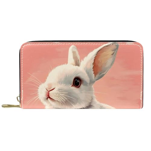 KengjuTesu Damen-Geldbörse mit Reißverschluss und Handy-Clutch, Federspatz, Reise-Geldbörse, Leder, Clutch, Kartenhalter, Organizer, Handgelenke, Mehrfarbig 6, Einheitsgröße von KengjuTesu