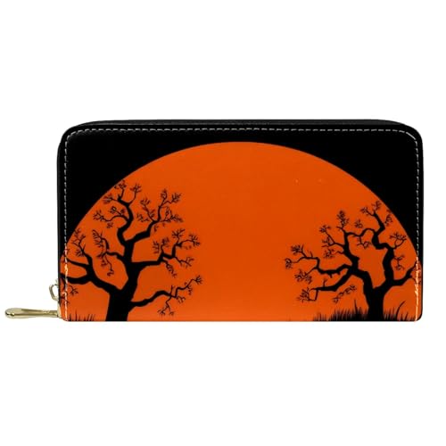 KengjuTesu Damen-Geldbörse mit Reißverschluss und Handy-Clutch, Geistertrank, Reise-Geldbörse, Leder, Clutch, Kartenhalter, Organizer, Handgelenke, Mehrfarbig 2, Einheitsgröße von KengjuTesu