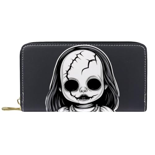 KengjuTesu Damen-Geldbörse mit Reißverschluss und Handy-Clutch, Geistertrank, Reise-Geldbörse, Leder, Clutch, Kartenhalter, Organizer, Handgelenke, Mehrfarbig 4, Einheitsgröße von KengjuTesu