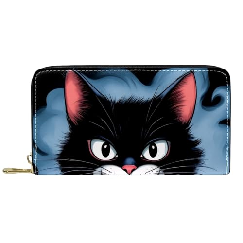 KengjuTesu Damen-Geldbörse mit Reißverschluss und Handy-Clutch, Geistertrank, Reise-Geldbörse, Leder, Clutch, Kartenhalter, Organizer, Handgelenke, Mehrfarbig 6, Einheitsgröße von KengjuTesu