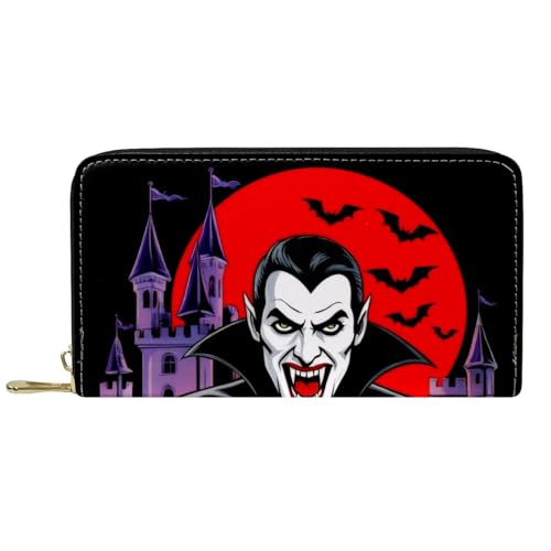 KengjuTesu Damen-Geldbörse mit Reißverschluss und Handy-Clutch, Geistertrank, Reise-Geldbörse, Leder, Clutch, Kartenhalter, Organizer, Handgelenke, Mehrfarbig 7, Einheitsgröße von KengjuTesu