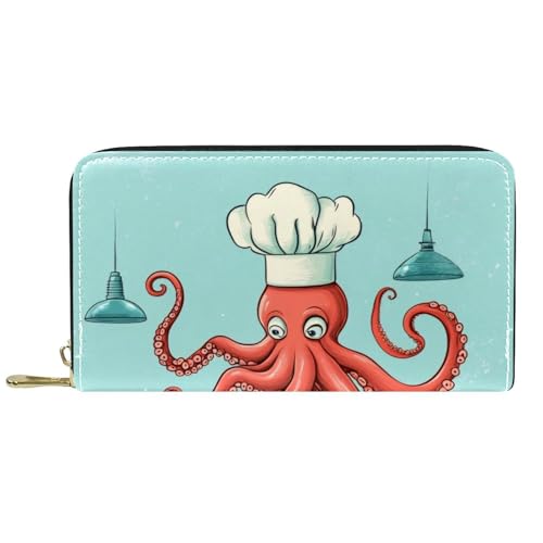 KengjuTesu Damen-Geldbörse mit Reißverschluss und Handy-Clutch, Hai-Motiv, Reise-Geldbörse, Leder, Clutch, Kartenhalter, Organizer, Handgelenke, Mehrfarbig 9, Einheitsgröße von KengjuTesu