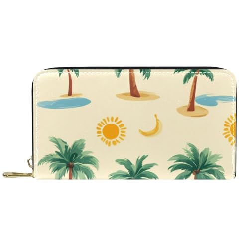 KengjuTesu Damen-Geldbörse mit Reißverschluss und Handy-Clutch, Happy Sheeps, Reise-Geldbörse, Leder, Clutch, Kartenhalter, Organizer, Handgelenke, Mehrfarbig 7, Einheitsgröße von KengjuTesu