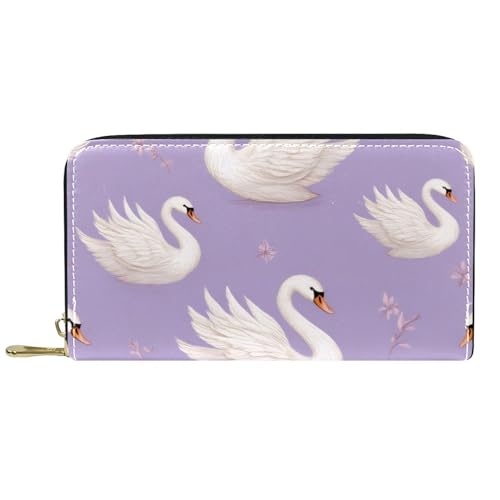 KengjuTesu Damen-Geldbörse mit Reißverschluss und Handy-Clutch, blauer Hintergrund, Reise-Geldbörse, Leder, Clutch, Kartenhalter, Organizer, Handgelenke, Mehrfarbig 3, Einheitsgröße von KengjuTesu