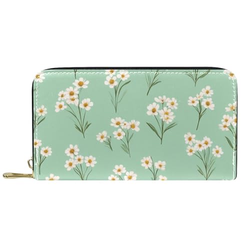 KengjuTesu Damen-Geldbörse mit Reißverschluss und Handy-Clutch, graues Leopardenmuster, Reise-Geldbörse, Leder, Clutch, Kartenhalter, Organizer, Handgelenke, Mehrfarbig 10, Einheitsgröße von KengjuTesu