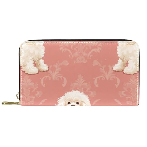 KengjuTesu Damen-Geldbörse mit Reißverschluss und Handy-Clutch, niedliches Katzenmuster, Reise-Geldbörse, Leder, Clutch, Kartenhalter, Organizer, Handgelenke, Mehrfarbig 4, Einheitsgröße von KengjuTesu