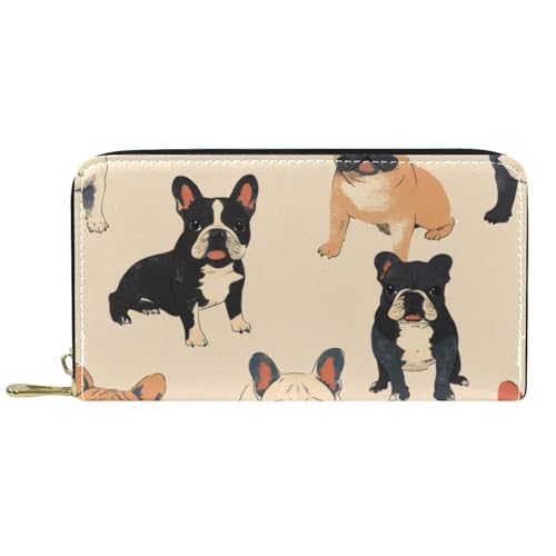 KengjuTesu Damen-Geldbörse mit Reißverschluss und Handy-Clutch, niedliches Katzenmuster, Reise-Geldbörse, Leder, Clutch, Kartenhalter, Organizer, Handgelenke, Mehrfarbig 5, Einheitsgröße von KengjuTesu