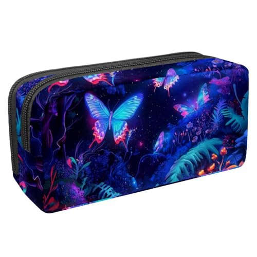 KengjuTesu Wasserdichte Federmäppchen, Astronaut Raum Quallen Stift Tasche Bleistift Federmäppchen mit Reißverschluss, Bürobedarf Schreibwaren Organizer für Studenten Jugendliche Erwachsene, von KengjuTesu