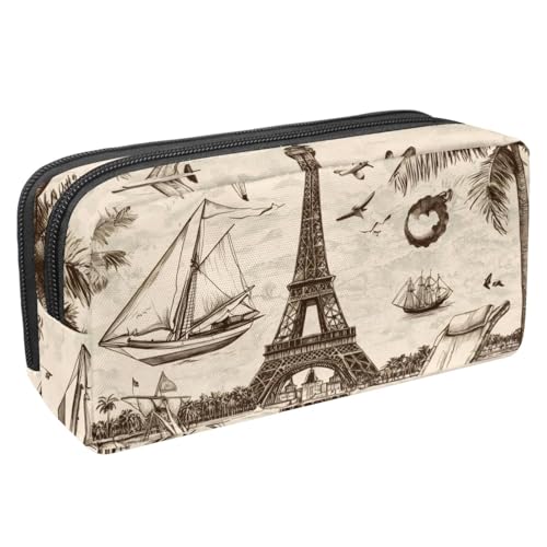 KengjuTesu Wasserdichte Federmäppchen, England City Print Pen Tasche Bleistiftbeutel mit Reißverschluss, Bürobedarf Schreibwaren Organizer für Studenten Jugendliche Erwachsene, Mehrfarbig 9, One size, von KengjuTesu