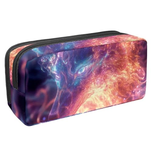 KengjuTesu Wasserdichte Federmäppchen, Sterne Sonne Mond Stift Tasche Bleistift Federmäppchen mit Reißverschluss, Bürobedarf Schreibwaren Organizer für Studenten Teenager Erwachsene, Mehrfarbig 10, von KengjuTesu