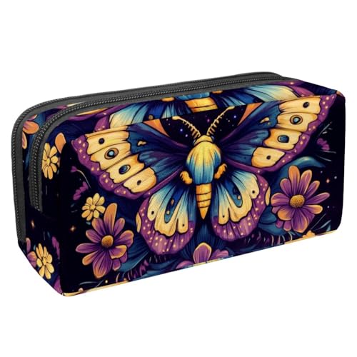 KengjuTesu Wasserdichte Federmäppchen, lila rosa Pferd Liebe Federmäppchen Federmäppchen Federmäppchen mit Reißverschluss Bürobedarf pa Organizer für Studenten Teenager Erwachsene, Mehrfarbig 8, Jeden von KengjuTesu