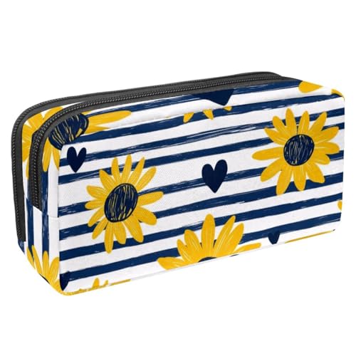 KengjuTesu Wasserdichte Federmäppchen, schwarze Linien Liebe Federmäppchen mit Reißverschluss, Bürobedarf Schreibwaren Organizer für Studenten Teenager Erwachsene, Mehrfarbig 6, One size, Etui von KengjuTesu