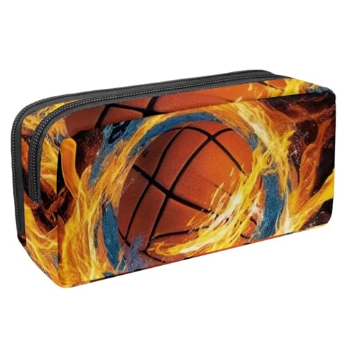 KengjuTesu Wasserdichte Federtasche, Blauer Sternelöwe Katze Federmäppchen mit Reißverschluss, Bürobedarf Briefpapier Organizer für Studenten, Jugendliche und Erwachsene, Mehrfarbig 9, One size, Etui von KengjuTesu