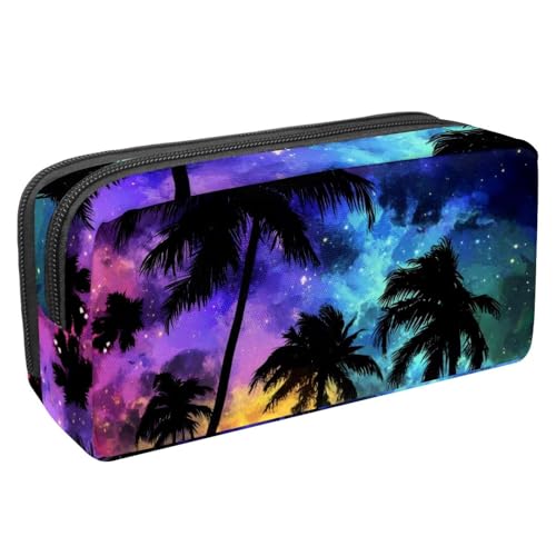 KengjuTesu Wasserdichter Bleistiftbeutel, Mond, Schmetterling, Blume, Bleistifttasche mit Reißverschluss, Büro-Organizer für Studenten,, Mehrfarbig 8, Talla única, Federmäppchen von KengjuTesu