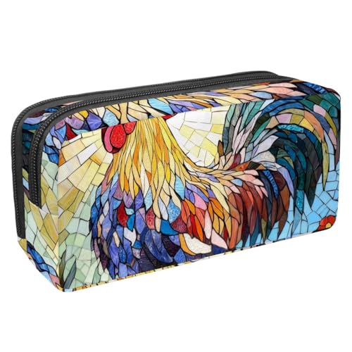 KengjuTesu Wasserdichtes Federmäppchen, Federmäppchen mit Reißverschluss, Eulen-Stifttasche, Bürobedarf, Schreibwaren-Organizer für Teenager, Mädchen, Studenten, Erwachsene, Mehrfarbig 2, von KengjuTesu