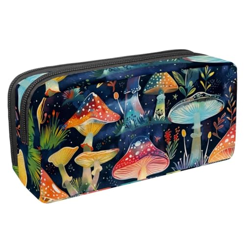 KengjuTesu Wasserdichtes Federmäppchen, Federmäppchen mit Reißverschluss, Frühlingsblumen, Kolibri-Stifttasche, Bürobedarf, Schreibwaren-Organizer für Teenager, Mädchen, Studenten, Erwachsene, von KengjuTesu