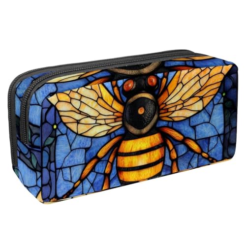 KengjuTesu Wasserdichtes Federmäppchen, Federmäppchen mit Reißverschluss, Glas-Enten-Stifttasche, Bürobedarf, Schreibwaren-Organizer für Teenager, Mädchen, Studenten, Erwachsene, Mehrfarbig 3, von KengjuTesu