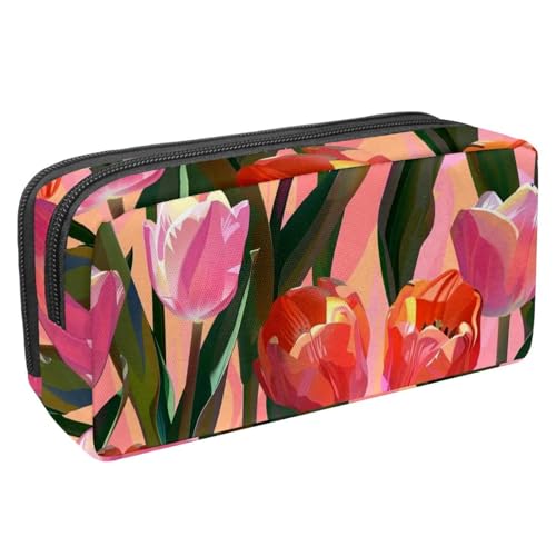 KengjuTesu Wasserdichtes Federmäppchen, Federmäppchen mit Reißverschluss, Motiv: California Poppy, Stifttasche, Bürobedarf, Schreibwaren-Organizer für Teenager, Mädchen, Studenten, Erwachsene, von KengjuTesu