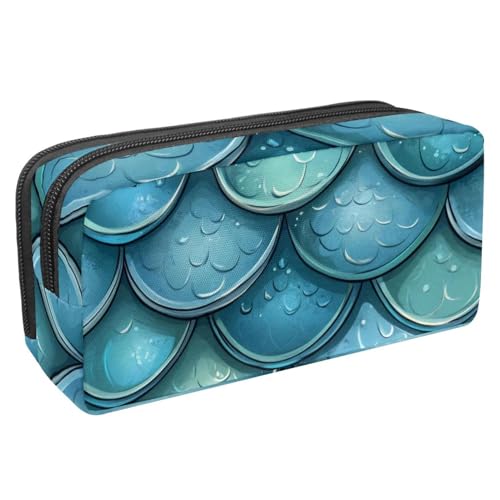 KengjuTesu Wasserdichtes Federmäppchen, Federmäppchen mit Reißverschluss, Pfauenfedern, Stiftetasche, Bürobedarf, Schreibwaren-Organizer für Teenager, Mädchen, Studenten, Erwachsene, Mehrfarbig 5, von KengjuTesu