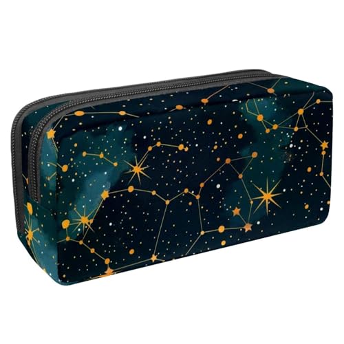 KengjuTesu Wasserdichtes Federmäppchen, Federmäppchen mit Reißverschluss, Sternbild, Stifttasche, Bürobedarf, Schreibwaren-Organizer für Teenager, Mädchen, Studenten, Erwachsene, Mehrfarbig 3, von KengjuTesu