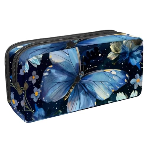 KengjuTesu Wasserdichtes Federmäppchen, Federmäppchen mit Reißverschluss, Zebrastreifen, Stifttasche, Bürobedarf, Schreibwaren-Organizer für Teenager, Mädchen, Studenten, Erwachsene, Mehrfarbig 9, von KengjuTesu