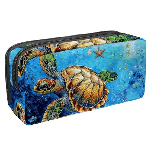 KengjuTesu Wasserdichtes Federmäppchen, Kolibri, Sonnenblume, Stiftetasche mit Reißverschluss, Bürobedarf, Schreibwaren-Organizer für Studenten, Teenager, Erwachsene, Mehrfarbig 8, Einheitsgröße, von KengjuTesu