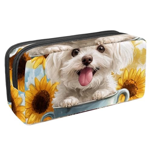 KengjuTesu Wasserdichtes Federmäppchen, Sonnenblumen-Becher, niedliches Federmäppchen mit Reißverschluss, Bürobedarf, Schreibwaren-Organizer für Studenten, Teenager, Erwachsene, Mehrfarbig 1, KengjuTesu Wasserdichtes Federmäppchen, Sonnenblumen-Becher, niedliches Federmäppchen mit Reißverschluss, Bürobedarf, Schreibwaren-Organizer für Studenten, Teenager, Erwachsene, Mehrfarbig 1, von KengjuTesu