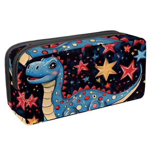 KengjuTesu Wasserdichtes Federmäppchen, Weltpostmarken-Stifttasche, Federmäppchen mit Reißverschluss, Bürobedarf, Schreibwaren-Organizer für Studenten, Teenager, Erwachsene, Mehrfarbig 7, von KengjuTesu