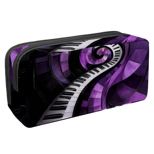 KengjuTesu Wasserdichtes Federmäppchen, gelber Hintergrund, Tinte, Schmetterling, Stiftetasche mit Reißverschluss, Bürobedarf, Schreibwaren-Organizer für Studenten, Teenager, Erwachsene, Mehrfarbig 4, von KengjuTesu