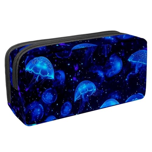 KengjuTesu Wasserdichtes Federmäppchen, leuchtende Schmetterlinge, Mädchen, Stiftetasche mit Reißverschluss, Bürobedarf, Schreibwaren-Organizer für Studenten, Teenager, Erwachsene, Mehrfarbig 2, von KengjuTesu