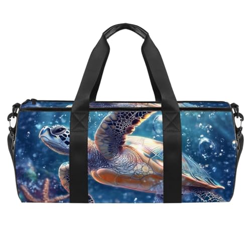 Runde Sporttasche mit abnehmbarem Schultergurt, Kolibri, rosa Rosen, Trainingshandtasche für Damen und Herren, Mehrfarbig 9, Einheitsgröße, Handgepäck von KengjuTesu