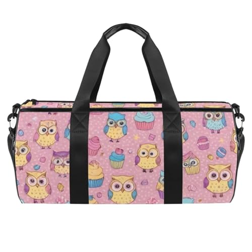 Runde Sporttasche mit abnehmbarem Schultergurt, goldfarbener Kuh-Druck, Trainings-Handtasche, Übernachtungstasche für Damen und Herren, Mehrfarbig 5, Einheitsgröße, Handgepäck von KengjuTesu