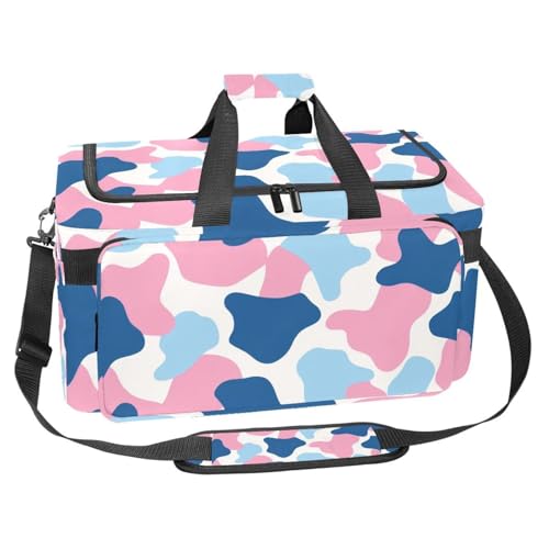 Sporttasche aus Oxford-Gewebe, mit abnehmbarem Schultergurt, Trainings-Handtasche, Übernachtungstasche für Damen und Herren, Dinosaurier-Universum, Mehrfarbig 13, Einheitsgröße, Handgepäck von KengjuTesu