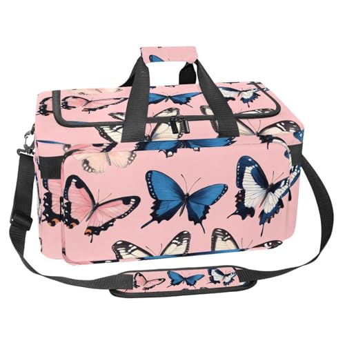 Sporttasche aus Oxford-Gewebe, mit abnehmbarem Schultergurt, Trainings-Handtasche, Übernachtungstasche für Damen und Herren, Dinosaurier-Universum, Mehrfarbig 14, Einheitsgröße, Handgepäck von KengjuTesu