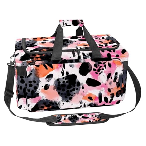 Sporttasche aus Oxford-Gewebe, mit abnehmbarem Schultergurt, Trainings-Handtasche, Übernachtungstasche für Damen und Herren, Dinosaurier-Universum, Mehrfarbig 18, Einheitsgröße, Handgepäck von KengjuTesu