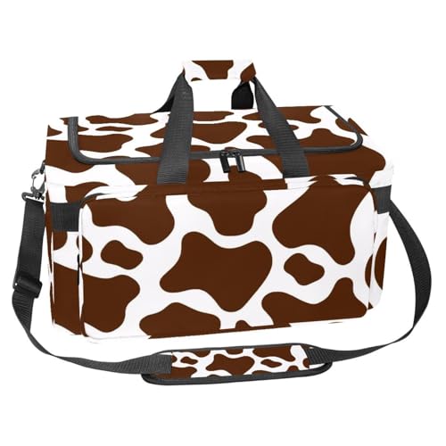 Sporttasche aus Oxford-Gewebe, mit abnehmbarem Schultergurt, Trainings-Handtasche, Übernachtungstasche für Damen und Herren, Dinosaurier-Universum, Mehrfarbig 8, Einheitsgröße, Handgepäck von KengjuTesu