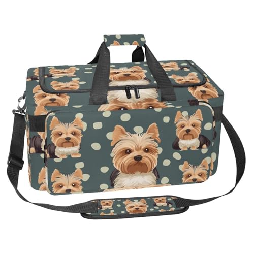 Sporttasche aus Oxford-Gewebe, mit abnehmbarem Schultergurt, Trainings-Handtasche, Übernachtungstasche für Damen und Herren, Weihnachten Happy Deer, Mehrfarbig 10, Einheitsgröße, Handgepäck von KengjuTesu