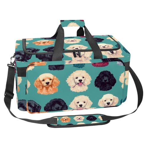 Sporttasche aus Oxford-Gewebe, mit abnehmbarem Schultergurt, Trainings-Handtasche, Übernachtungstasche für Damen und Herren, Weihnachten Happy Deer, Mehrfarbig 12, Einheitsgröße, Handgepäck von KengjuTesu