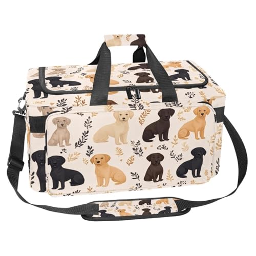 Sporttasche aus Oxford-Gewebe, mit abnehmbarem Schultergurt, Trainings-Handtasche, Übernachtungstasche für Damen und Herren, Weihnachten Happy Deer, Mehrfarbig 16, Einheitsgröße, Handgepäck von KengjuTesu