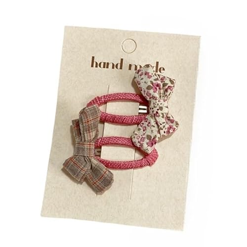 Stoff-Haarspangen, handgefertigte süße und süße Blumenschleifen-Clips, die das Haar an der Seite nicht beschädigen von Keninll