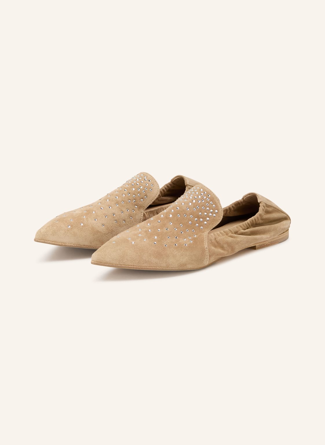 Kennel & Schmenger Ballerinas Greta Mit Schmucksteinen beige von Kennel & Schmenger