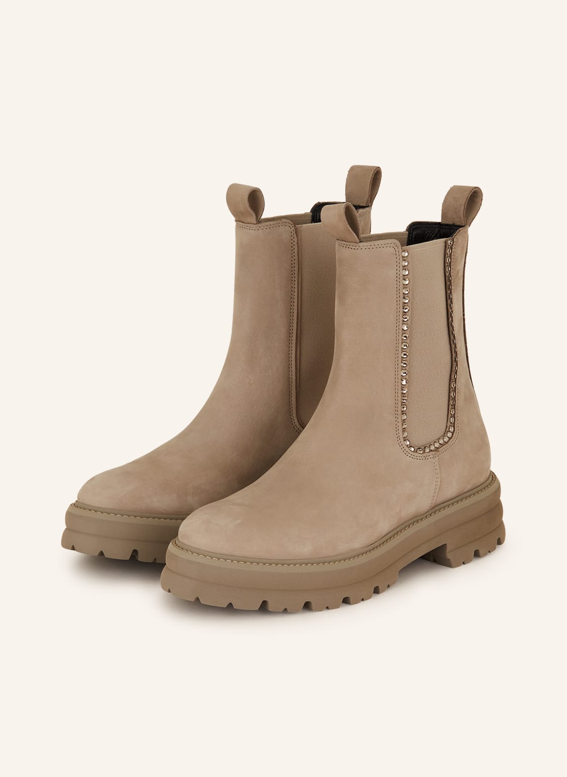 Kennel & Schmenger Chelsea-Boots Blast Mit Schmucksteinen beige von Kennel & Schmenger