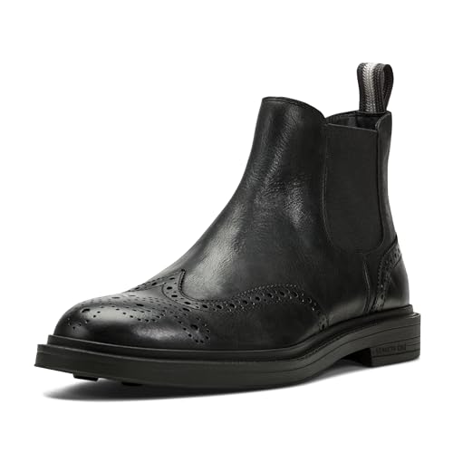 Kenneth Cole Footwear Herren Frank Chelsea-Stiefel, Schwarz Leder, 47 EU von Kenneth Cole Footwear