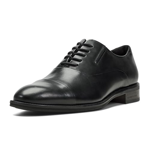Kenneth Cole Footwear Herren Tully Cap Toe Oxford, Schwarz Leder, 42.5 EU Weit von Kenneth Cole Footwear