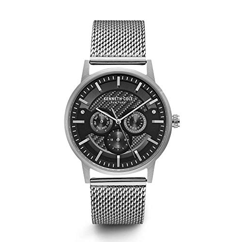 Kenneth Cole Herren analog Quarz Uhr mit Silber Armband KC15203003 von Kenneth Cole New York