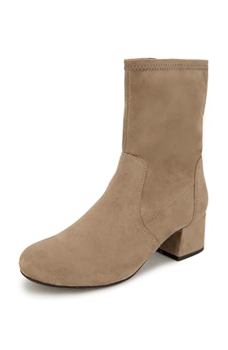 Kenneth Cole REACTION Damen Road Stretch Stiefelette Stiefel, Taupe (Pilz), 38.5 EU von Kenneth Cole REACTION